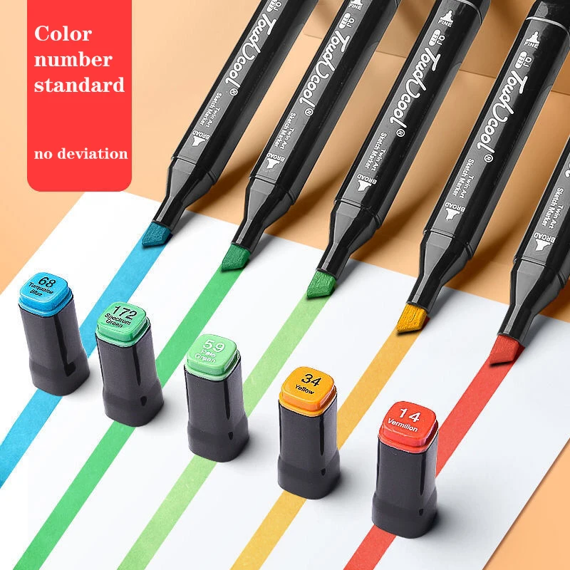 Двусторонняя маркерная ручка набор комиксных маркеров для скетчинга 120