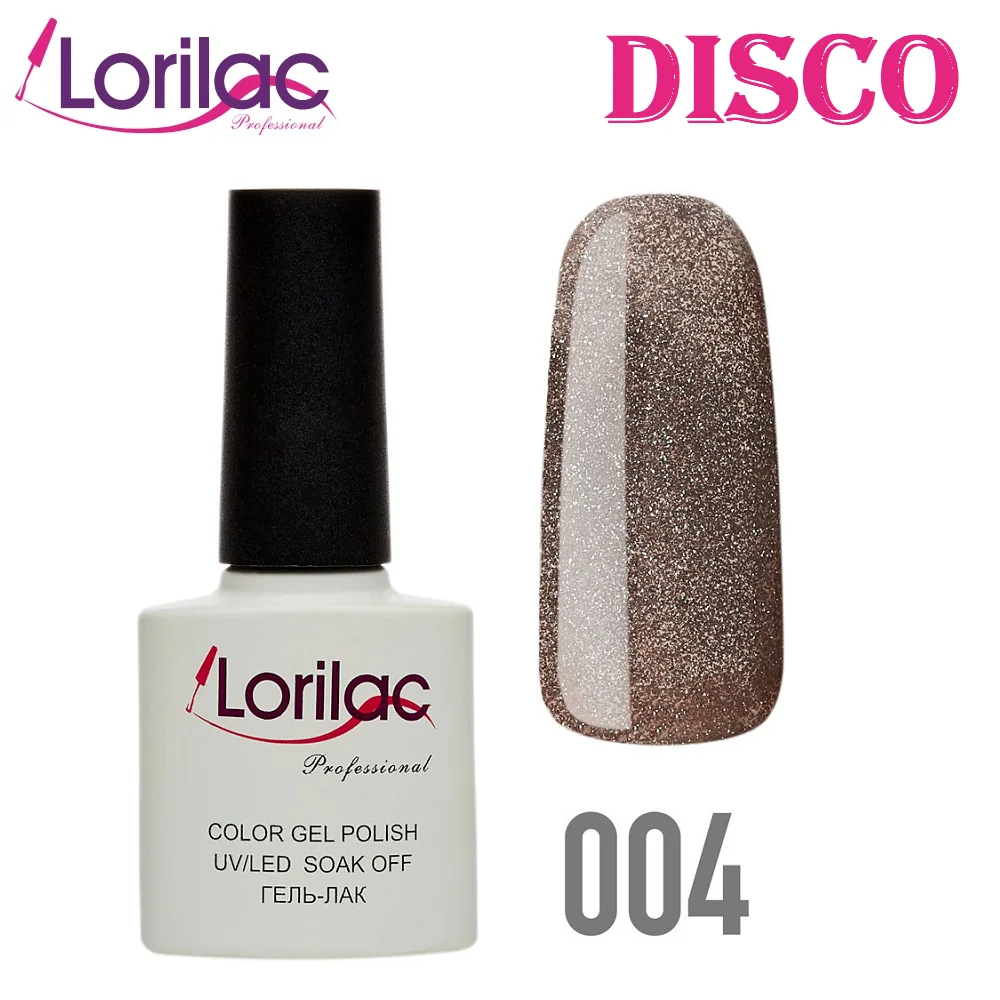 Lorilac Гель-лак светоотражающий Диско Color Gel Polish Disco Style №4 10 мл