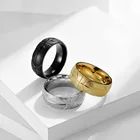 2021 модное простое мужское кольцо из матовой нержавеющей стали с Баскетбольным логотипом, мужское кольцо, приносящее удачу, ювелирные изделия
