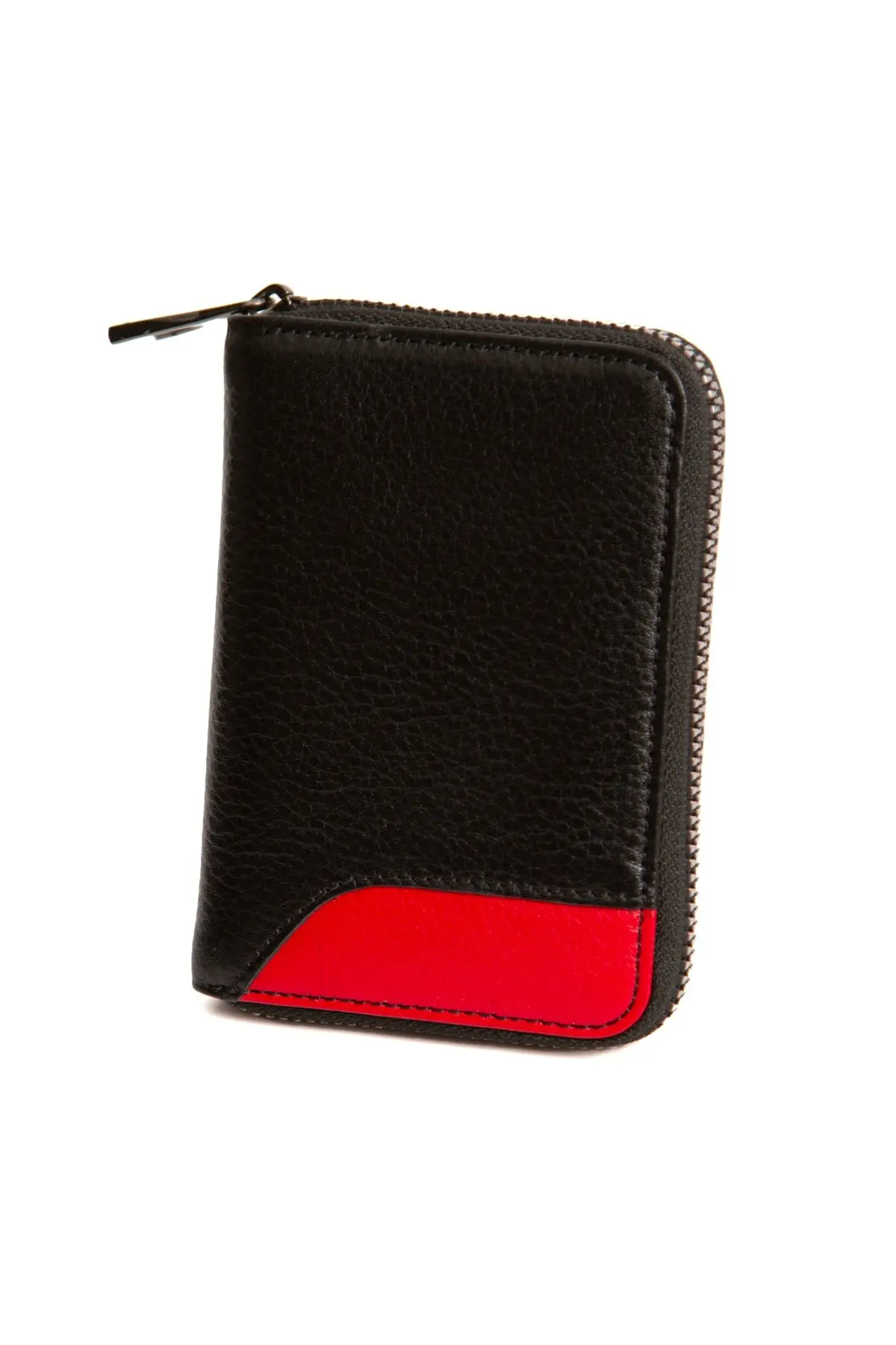

100% Calfskin Genuine Leather Men Wallets Zipper Premium ID Credit Cardholder For Man Short Black Red Best Gift 2021 New Fashion