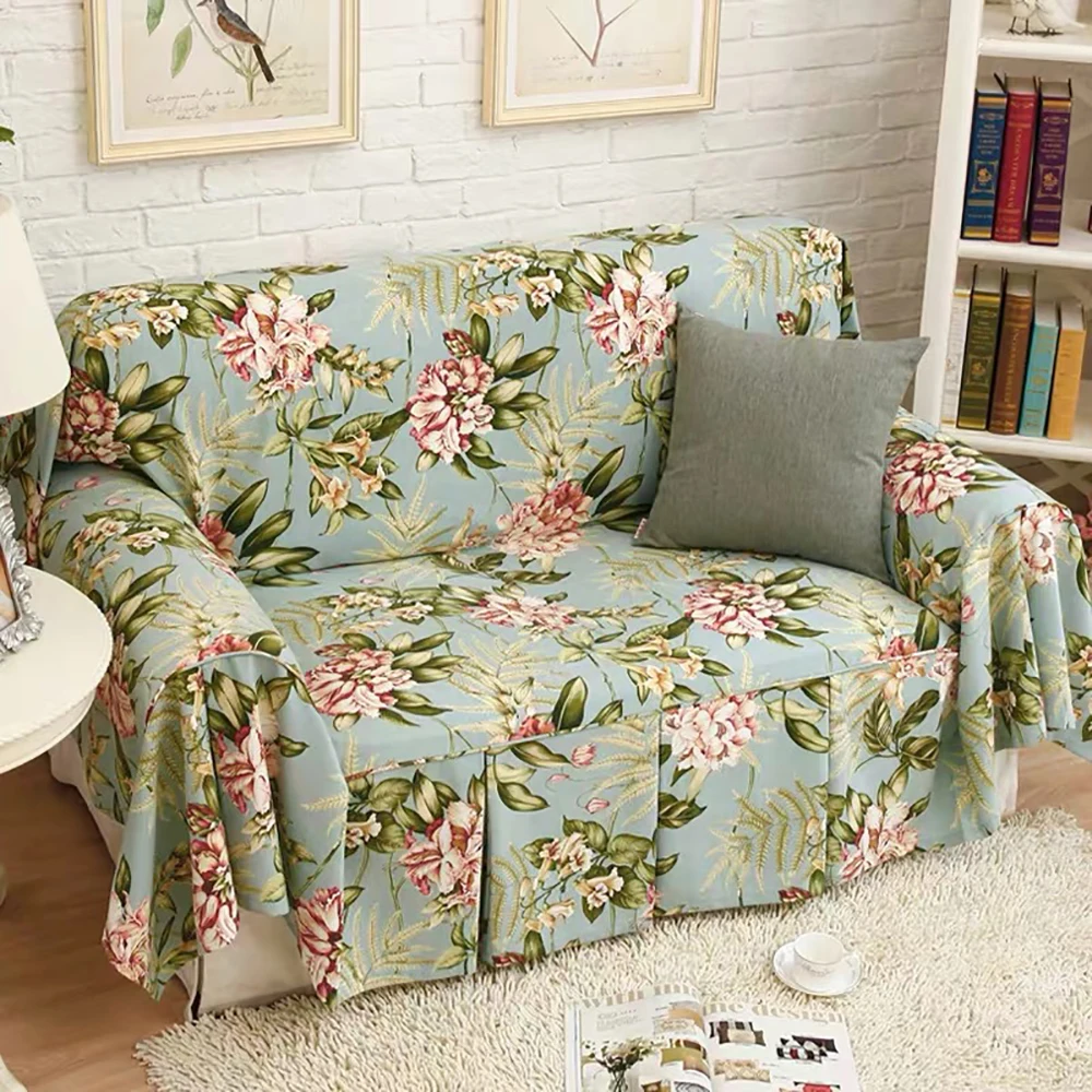 Современные цветочные занавески диван обивка ткани Цветущий розовый фиолетовый