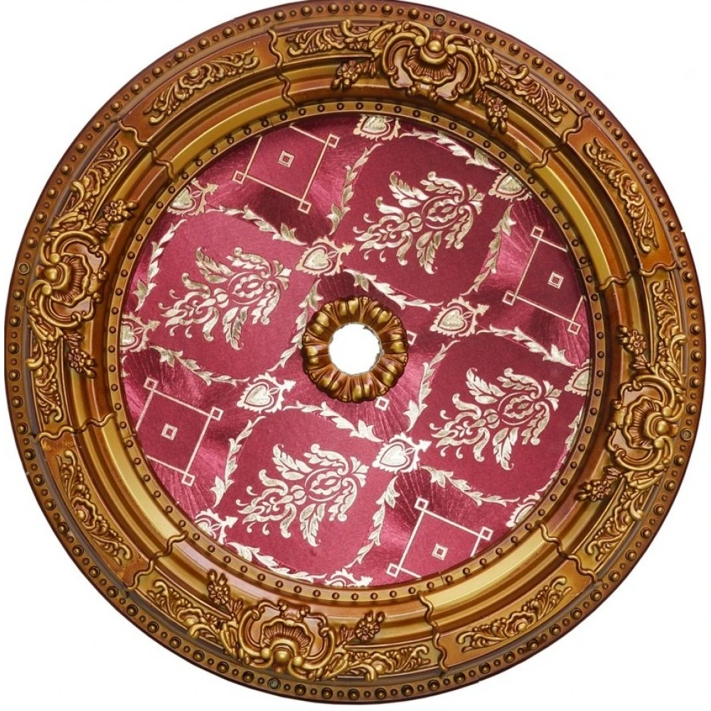 

Decorative Round Designed Vintage Looking Ceiling Medallion for Chandeliers Damask Pattern 60cm 23.62''