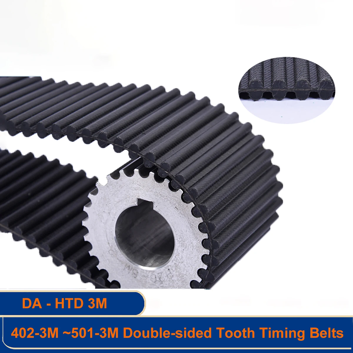 

DA HTD3M Perimeter 402 420 432 438 444 450 462 474 480 492 501mm Double Side Tooth Width 6 10 15 20mm Synchronous Timing Belt