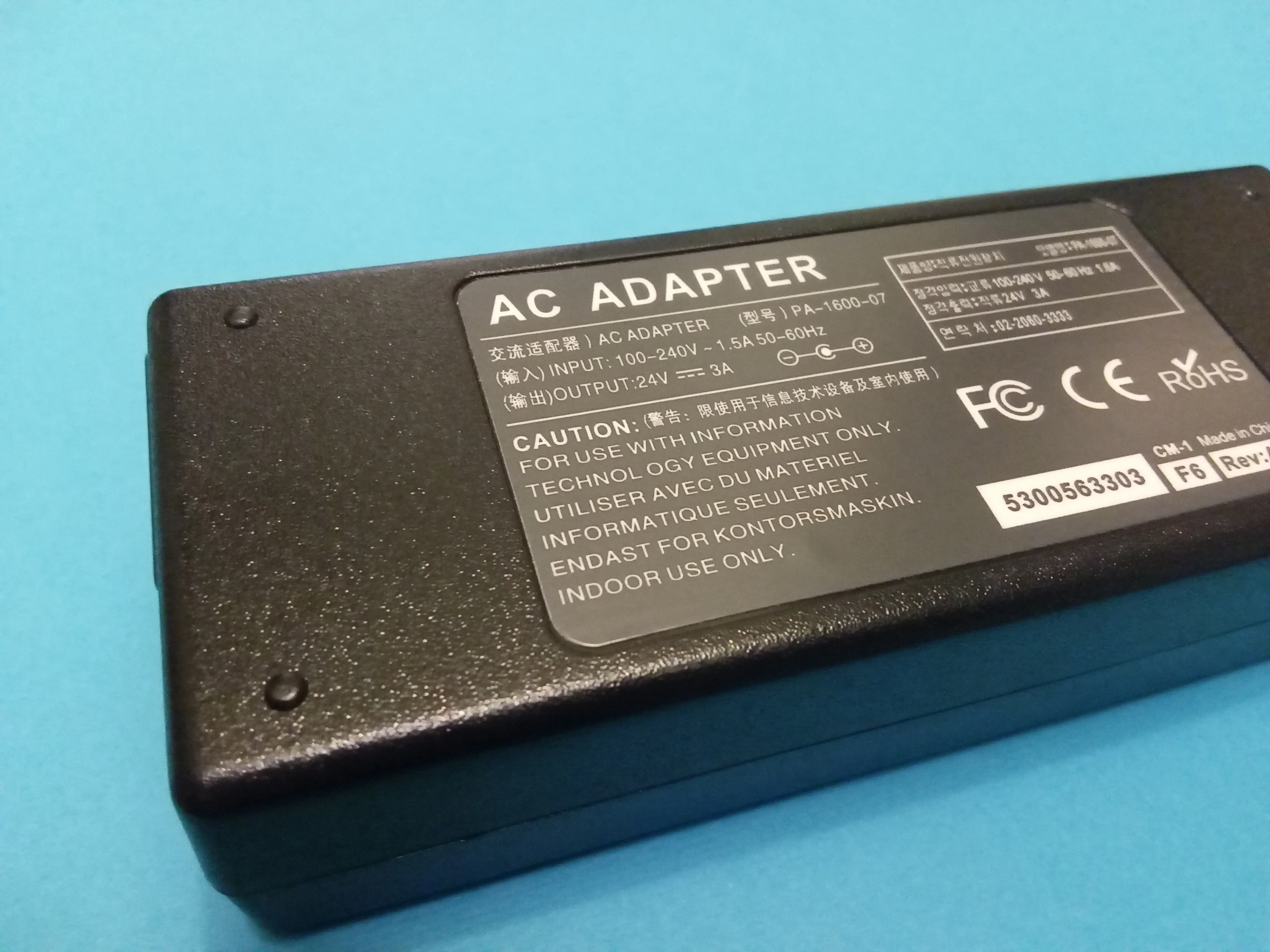 Блок питания 24V 2.5A - 3A для POS принтера чеков Sam4s Ellix-30 Ellix-40 Ellix-50 ELLIX 30III 32III купить по