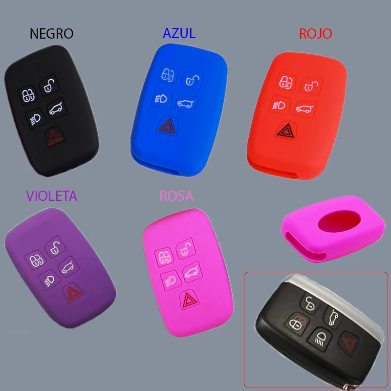 Силиконовый чехол для ключа Land Rover Range Discovery 4 Freelander 5 кнопок|Ключ от авто| |