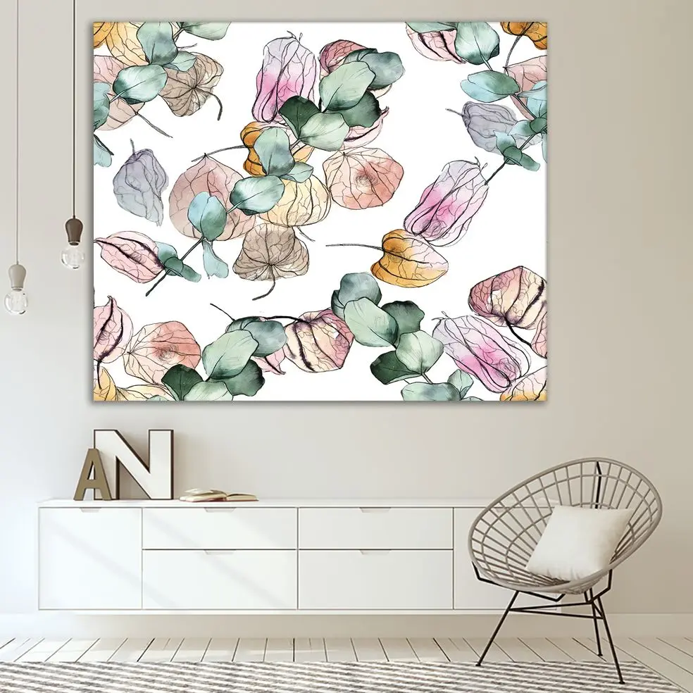 Гобелен Physalis накидка гусиная ягода ветви растений с фруктами и листьями