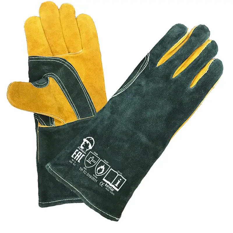 Краги профессионал для сварщика 35см краги сварочные термостойкие