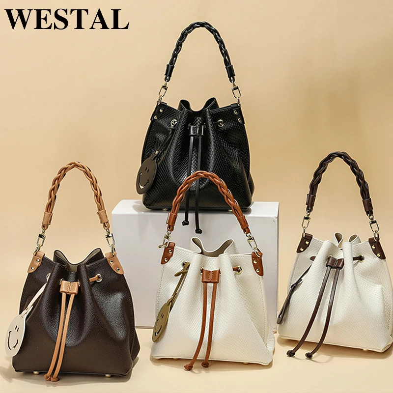 

WESTAL, 4 цвета, роскошные сумки Desinger, женские сумки с ручками, сумки для покупок, сумки с завязками, сумка на плечо для женщин, подарок