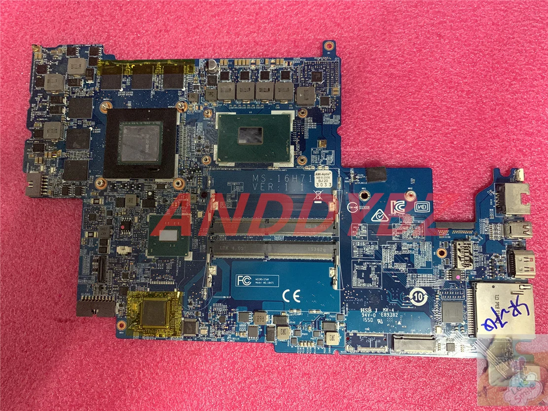 

MS-16H71 VER 1.1 FOR MSI GS60 WS60 motherboard with CPU AND GTX970M 100% working OK
