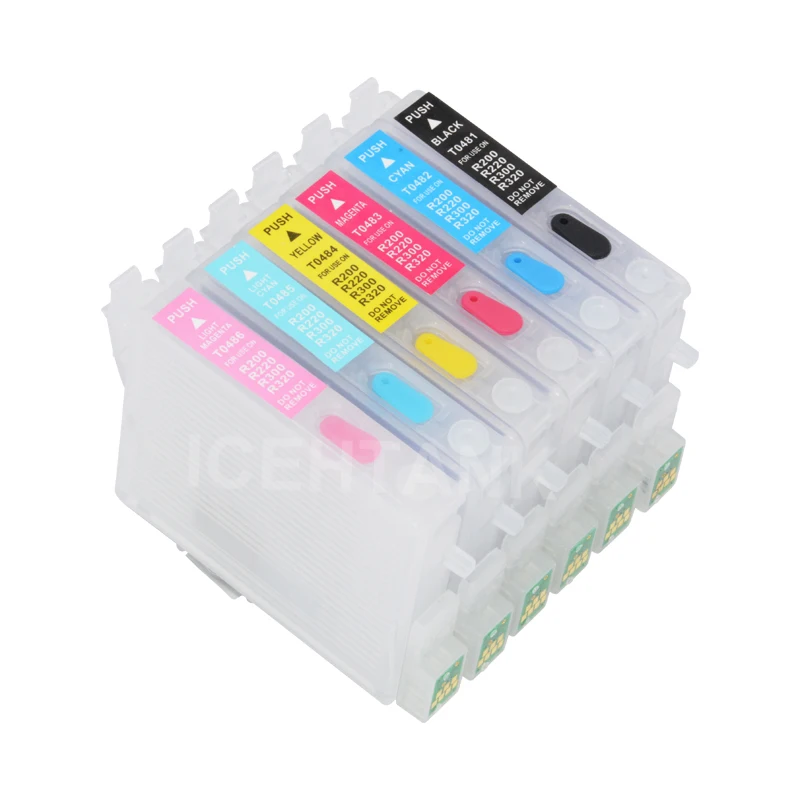 Чернильный картридж ICEHTANK 6 цветов T0481 + × 100 мл набор чернил для принтера Epson Stylus Photo