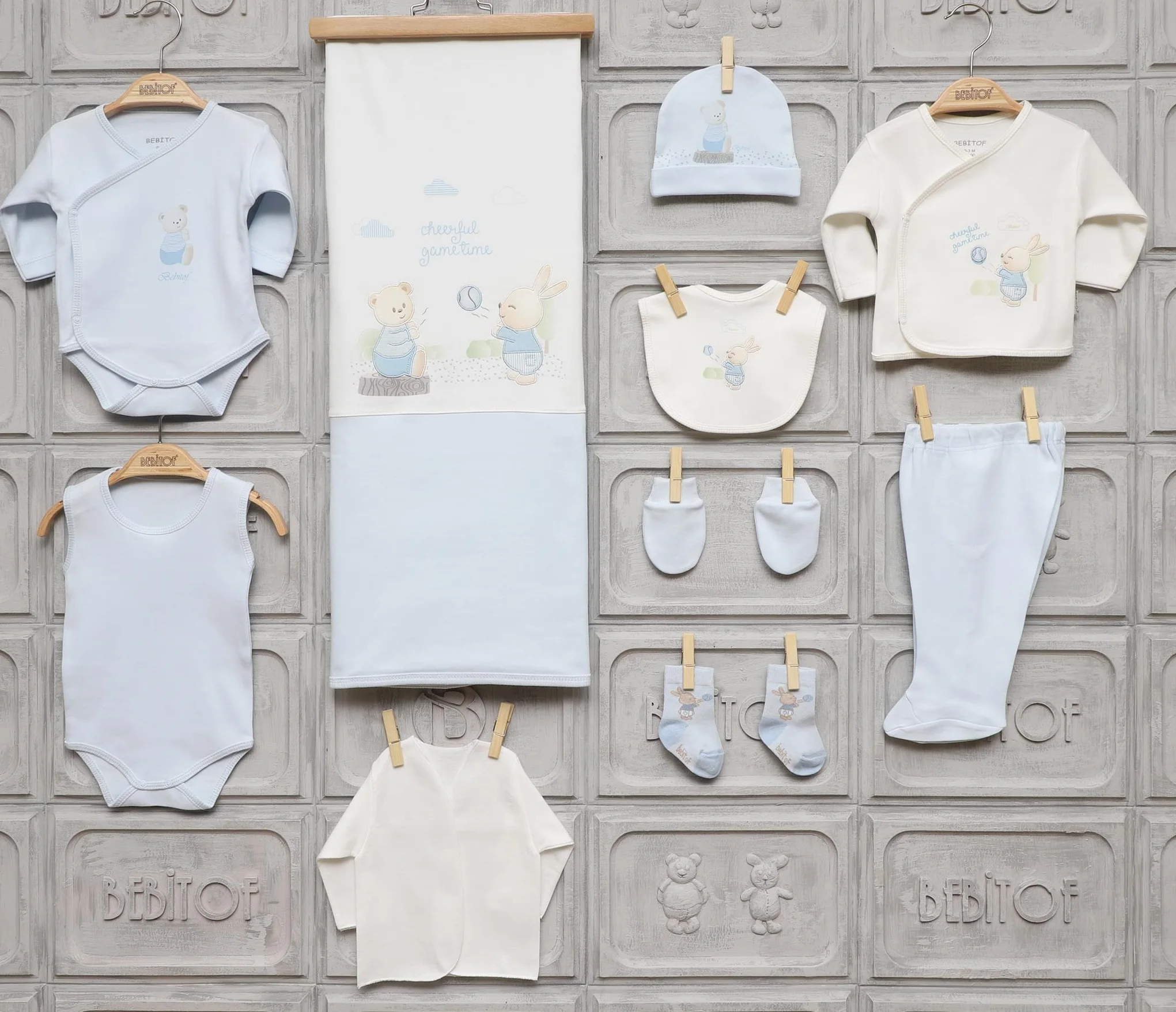 Bebitof Одежда для новорожденных мальчиков хлопковая базовая одежда первой