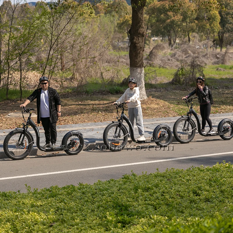 26-дюймовый электрический скутер с большими колесами более мощный 750 Вт велосипед