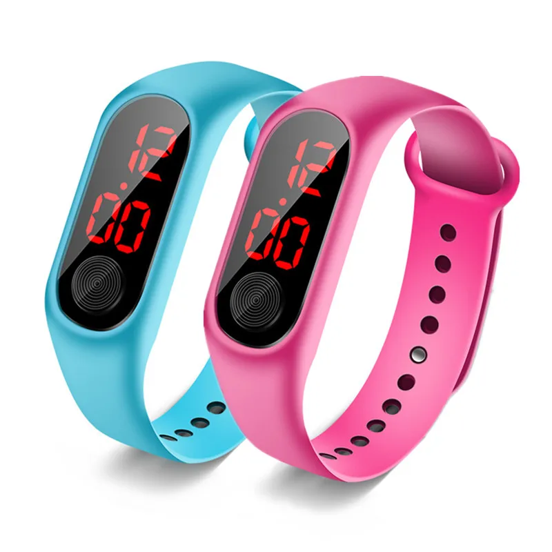 Детские цифровые часы светодиодные электронные наручные водонепроницаемые
