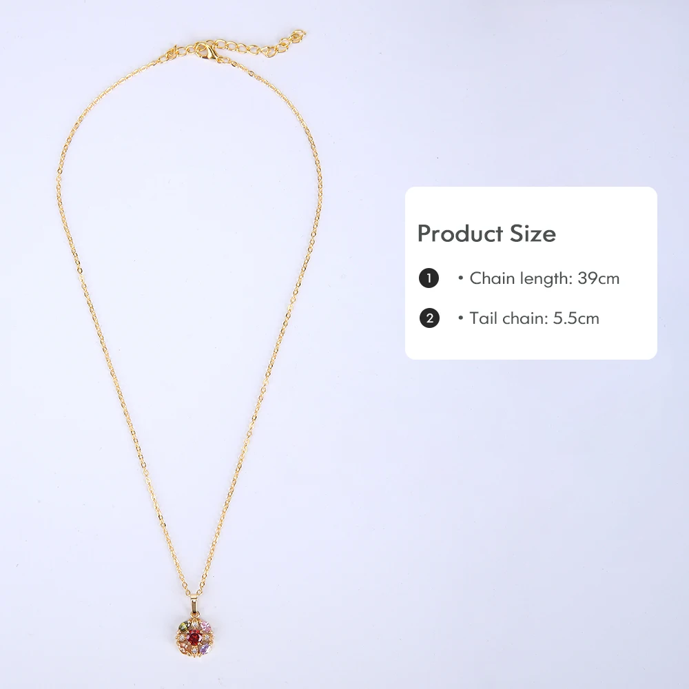 Многоцветный boho модное ювелирное изделие очаровательный золотой кулон цепочка с