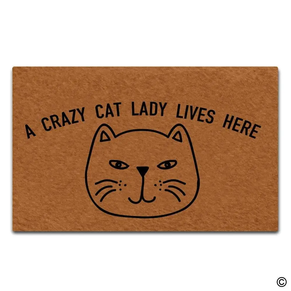 Коврик для входной двери в виде кошки коврик приветствия нетканый верхняя