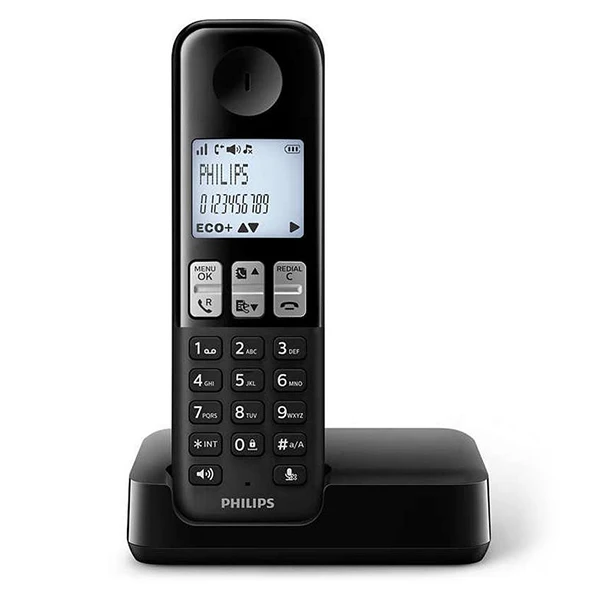 Беспроводной телефон Philips DECT черный|Телефоны| |