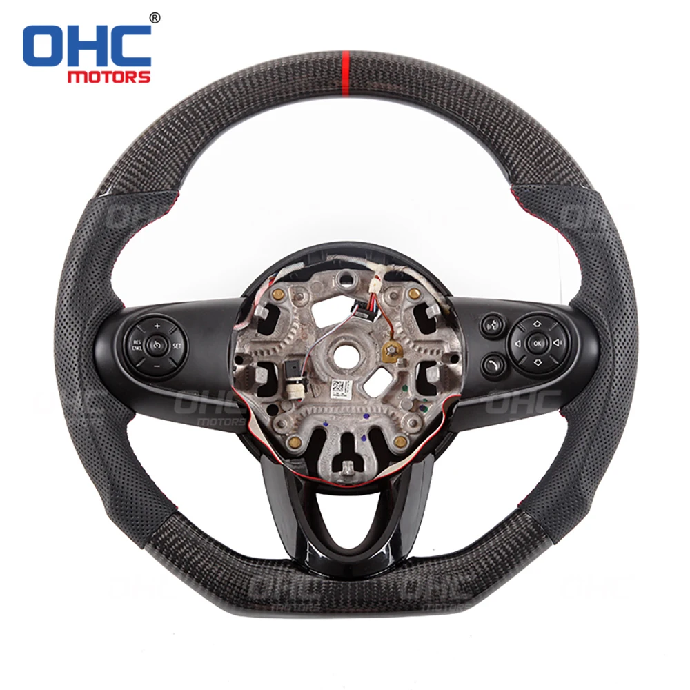 

OHC Motors Real Carbon Fiber steering wheel for Mini R59 R60 R61 F55 F56 Cooper Club-man Country-man Road-ster JC-W
