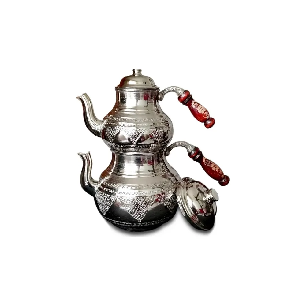 

Handmade Grape Embroidered Gaziantep Copper Teapot Set,Home,Office,Garden,Picnic,Camp,Health, quality, Handmade,Stainless,Flavor