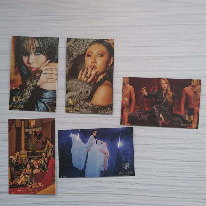 Фото KPOP MAMAMOO новый альбом для путешествий двусторонние открытки фотооткрытки Мина