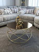 gold metal center coffee table bronze mirrored nesting round living room kitchen home furniture decor end dining turkey from