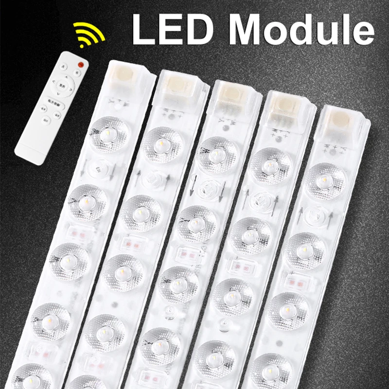 

Led Module 220V bar Led Panel Board 40cm 50cm Dimmable With Remote Control 30W 40W 48W 50W Module Lights For Square Ceiling Lamp