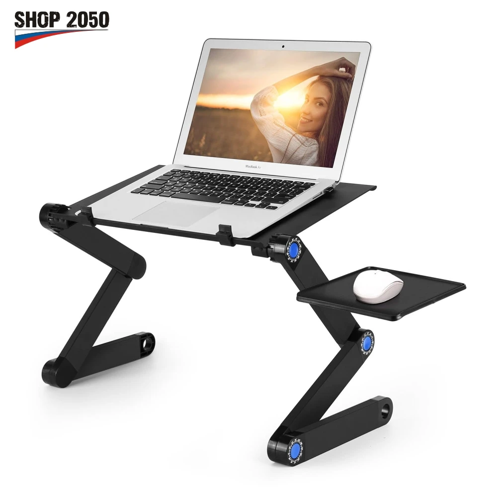 Стол трансформер для ноутбука с вентиляторами раскладной столик регулируемой