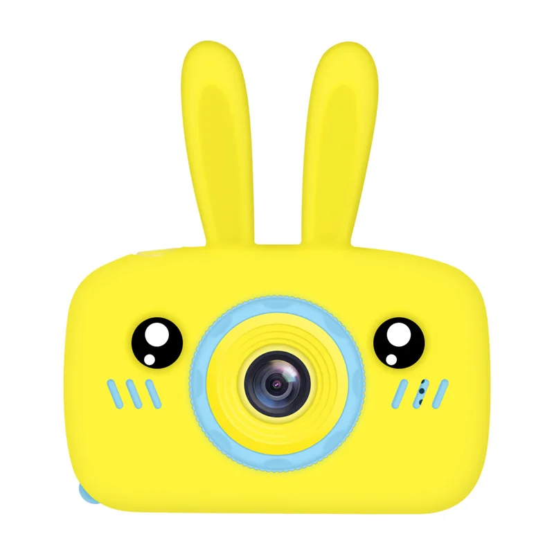 Yellow rabbit Детская мини-камера для фотосъемки, детская камера 1080 P, цифровая проекционная видеокамера для обучения - Цвет: Yellow rabbit