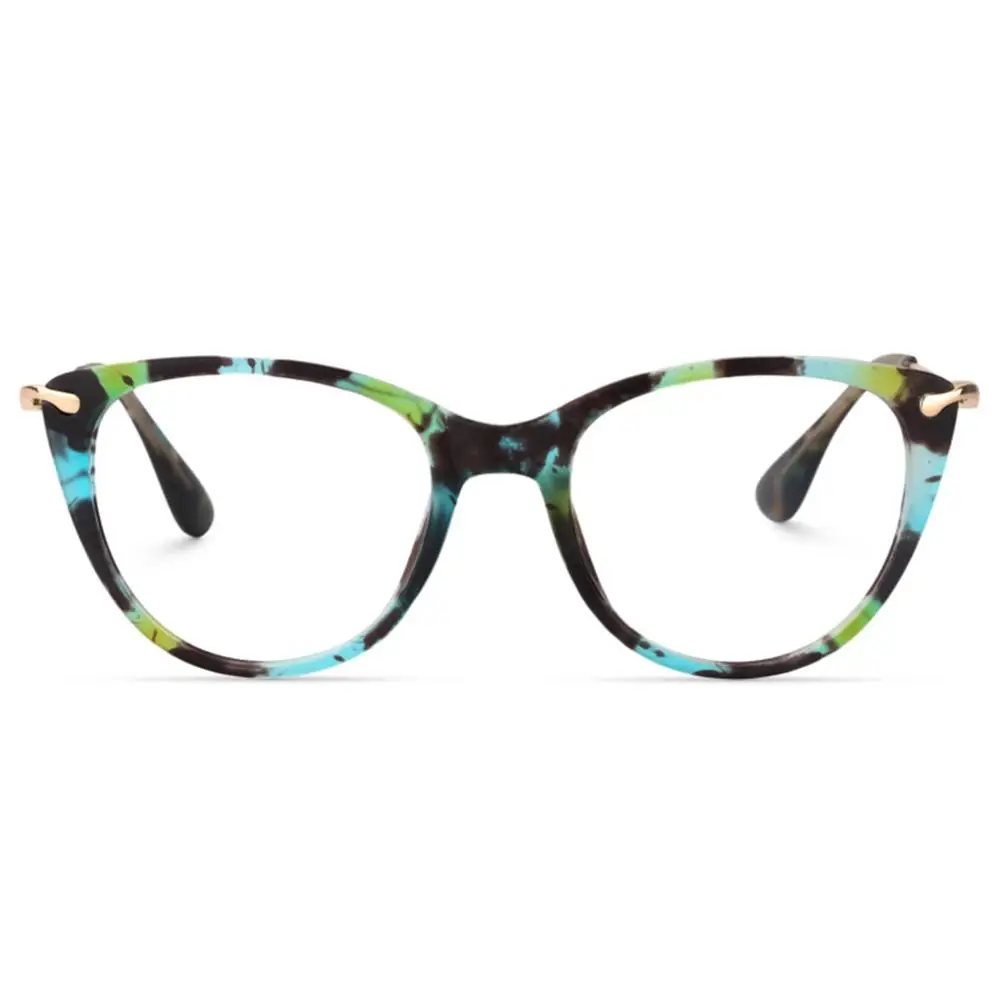 Fx0052-04 Green Zeecool Chic TR90 легкие очки кошачий глаз для женщин Clement FX0052 - Цвет оправы: Fx0052-04 Green
