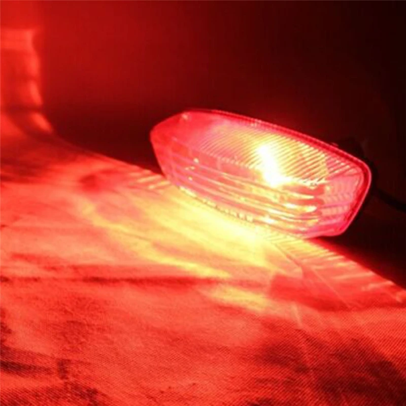 

12V Red Filaments Lamps ATV Rear Taillight Brake Lights Driving Lamps 3 Wires LED Brake Lights For Suzuki For Hummer