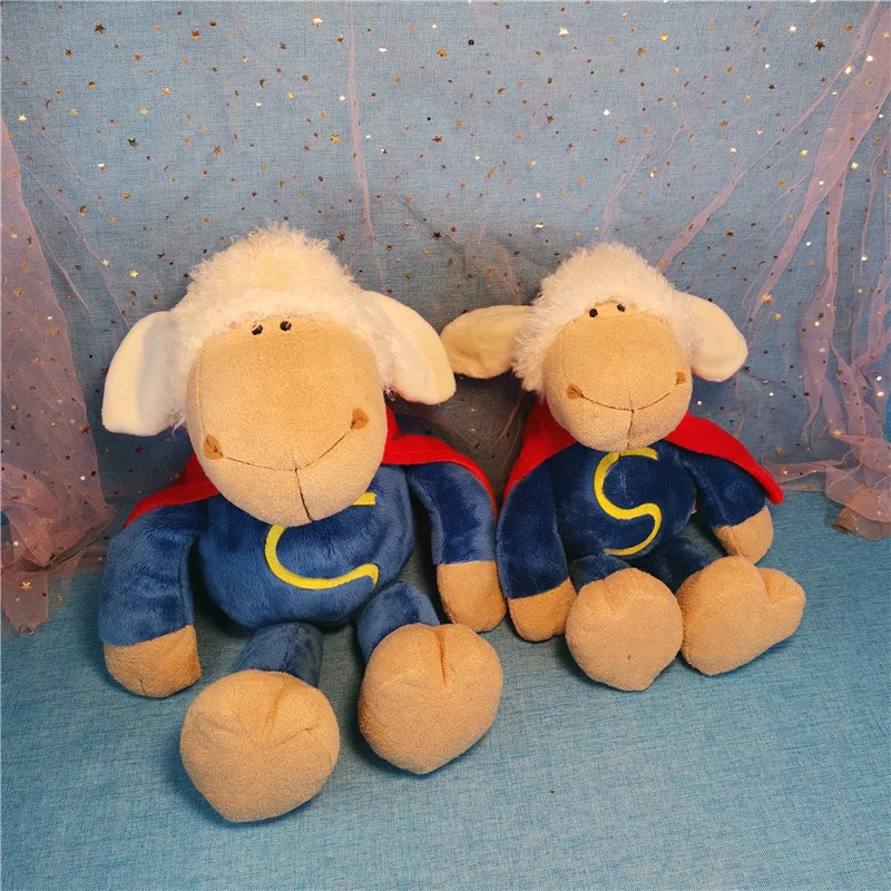 

NICE plush toy stuffed doll cartoon animal red cloak sheep cute hero lamb pendant kid bedtime story friend Christmas present 1pc