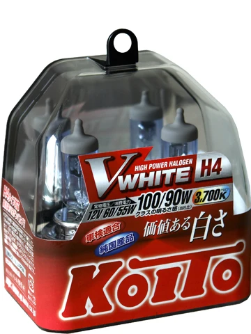 Лампа высокотемпературная Koito Whitebeam H4 12V 60/55W (100/90W) комплект 2 шт.|Лампы для