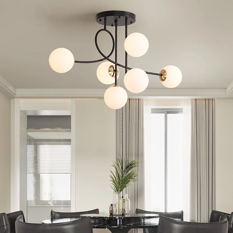 Скандинавская светодиодный ная люстра для дома гостиной столовой кухни