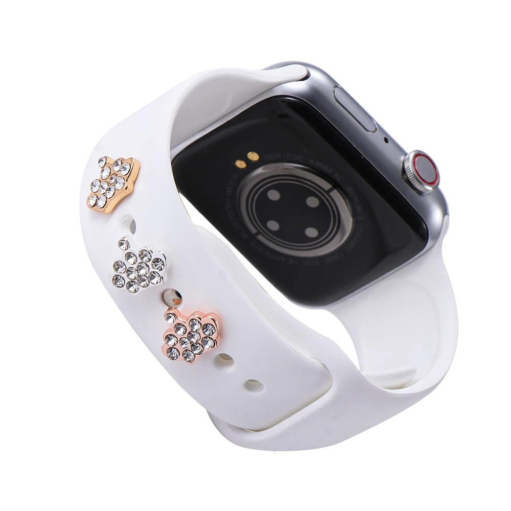 Подвески декоративные кольца гвозди для Apple Watch Band Cat Брошь с рыбой ремешок часов