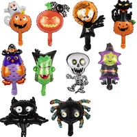 50pcs mini halloween pumpkin ghost balloons decorations spider foil balloons inflatable toys bat globos halloween party supplies
