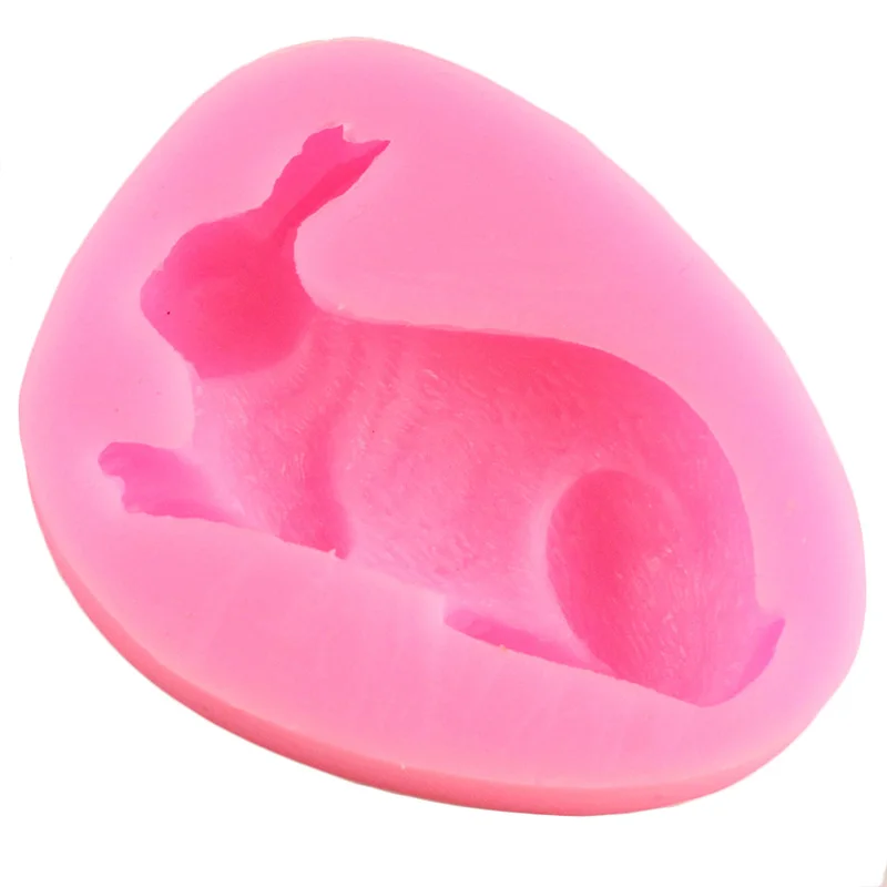 3D Bunny Rabbit Silicone Molds Easter Cupcake Topper Fondant Cake Decorating Tools Candy Resin Clay Chocolate Gumpaste Moulds | Дом и сад