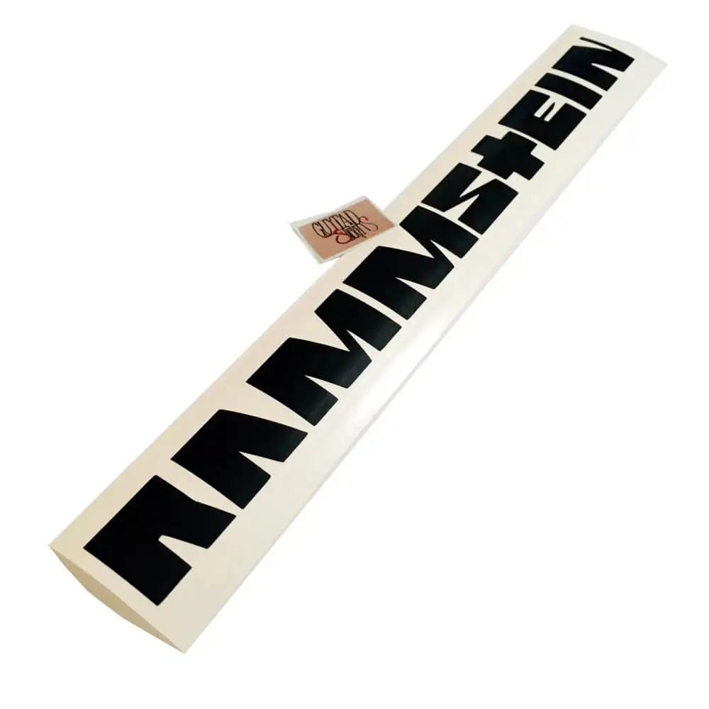 &quotНадпись Rammstein&quot виниловая наклейка со словом Рамштайн | Канцтовары для офиса и