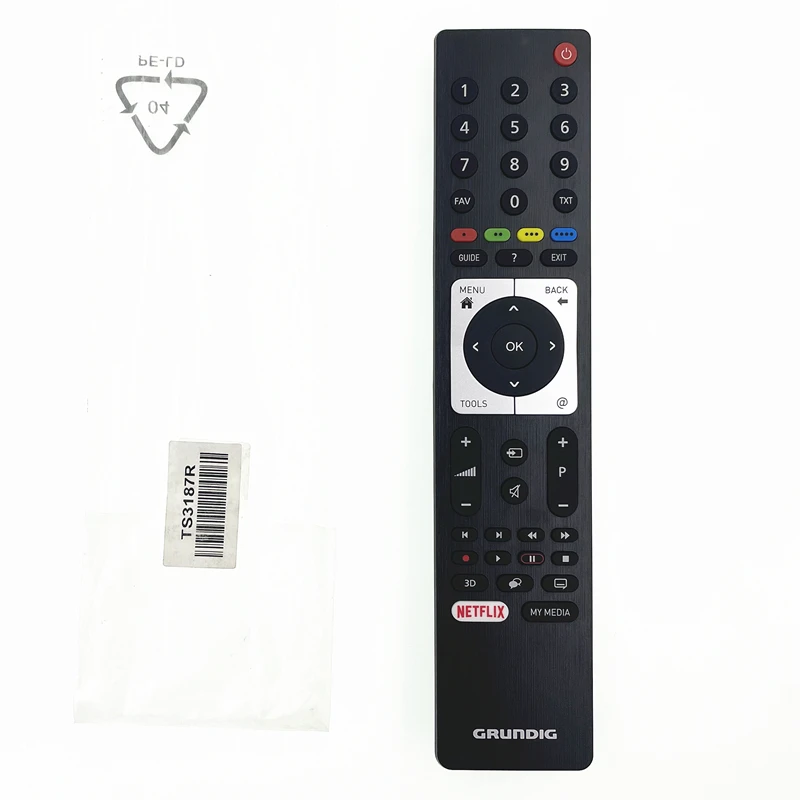 

Original Remote Control TS3187R TS4187R RC3304801/02 For Grundig Netflix smart TV Fernbedienung Uzaktan Kumanda