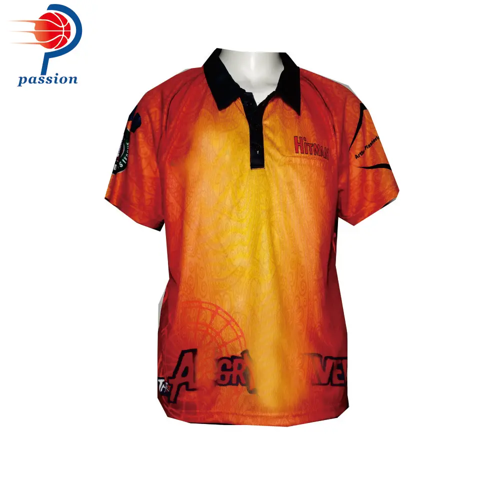 Цифровая печать без выцветания цвета рубашки для игры в Дартс | Спорт и