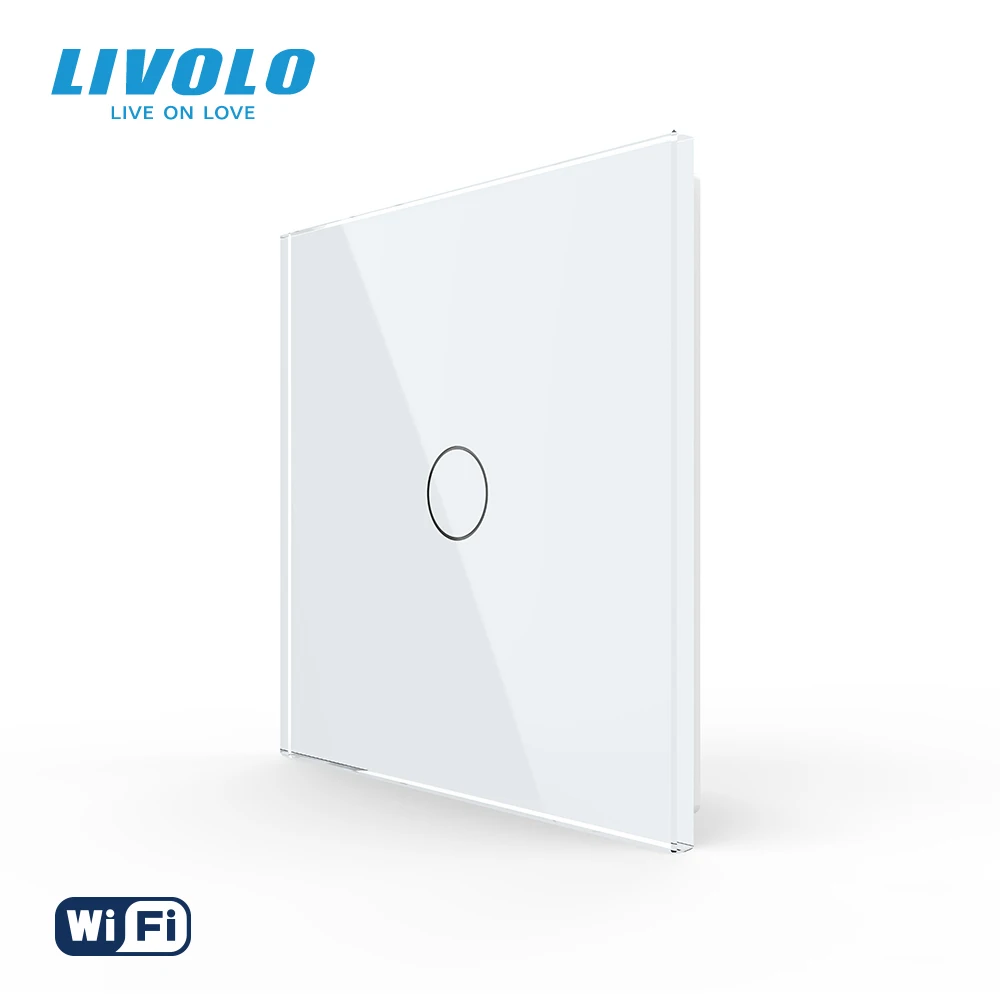 

Умный выключатель Livolo настенный сенсорный, wi-fi, 1 клавиша, 1 канал