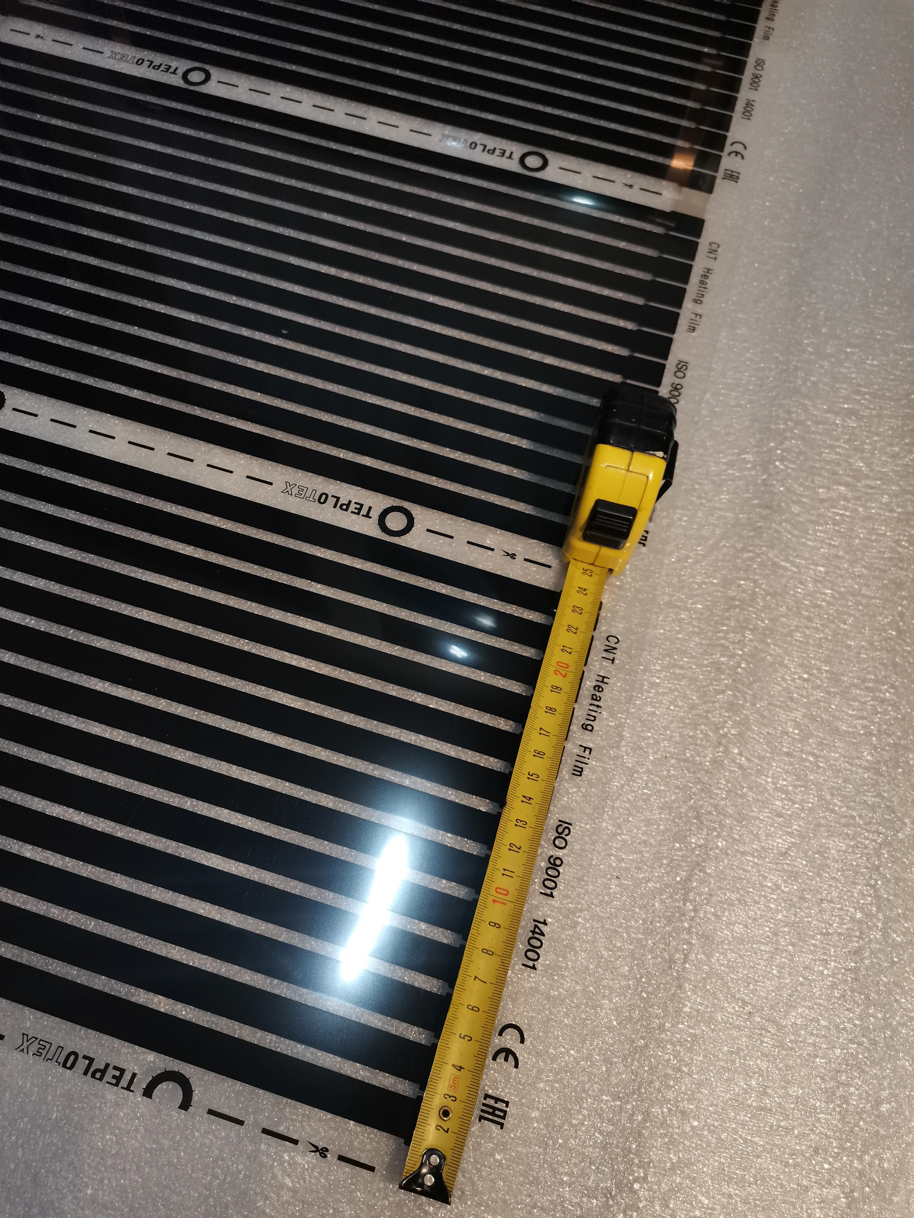 Нагревательная пленка ширина 100 см для теплых полов стен потолка инкубатора |