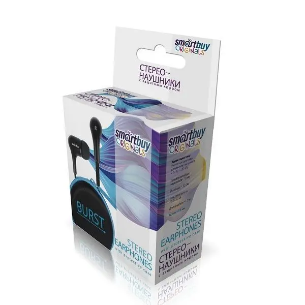SmartBuy sbe-007 внутриканальные earphones with protective кофром zipper blast Black | Электроника