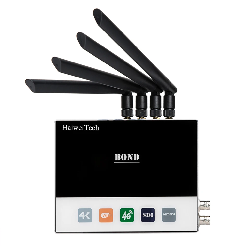 Датчик для потокового видео HaiweiTech K3 Plus H.265/H.264 HDMI и SDI на IP 3 Sim карты 4G/Wi Fi мультиlink 4K