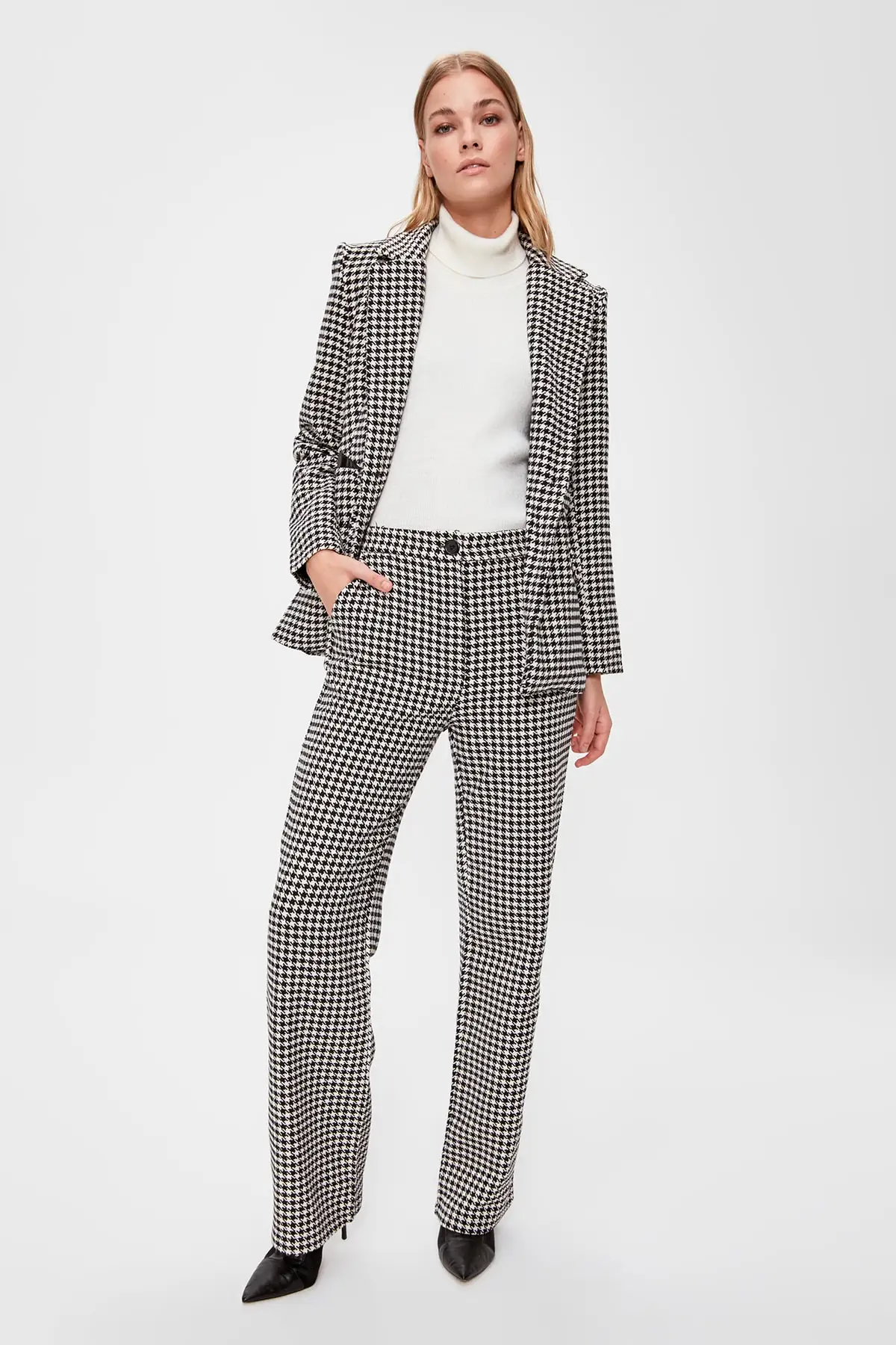 Trendyol брюки гусиные лапки TWOAW20PL0384|Брюки| |