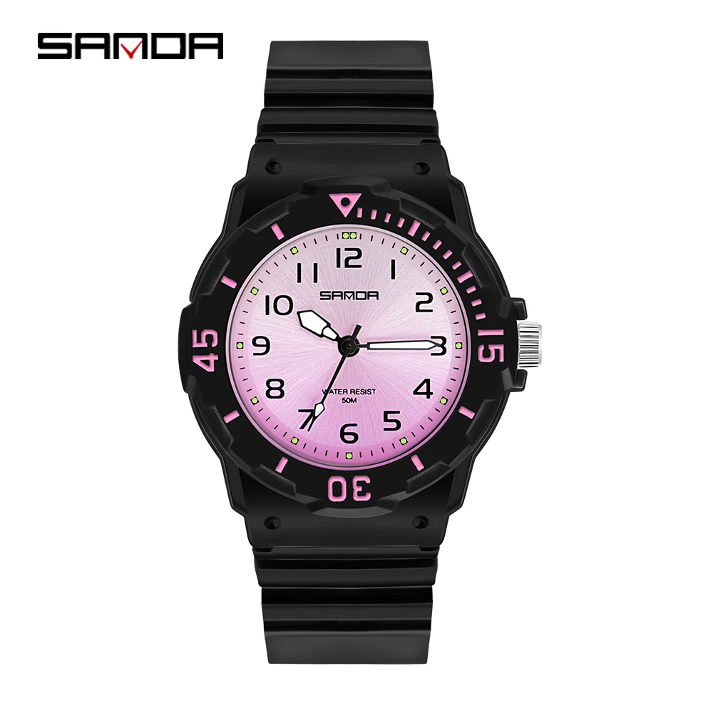SANDA Brand Fashionable Outdoor Women's Quartz Watch Personality small fresh INS Style watch 50 meters waterproof