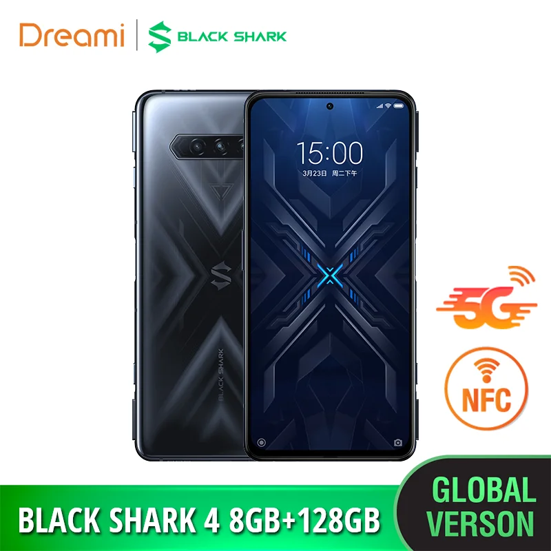 black shark 4 5g nfc 128gb 256gb brand new sealed snapdragon 870 gaming smartphone bluetooth 5 0 144hz super amoled free global shipping