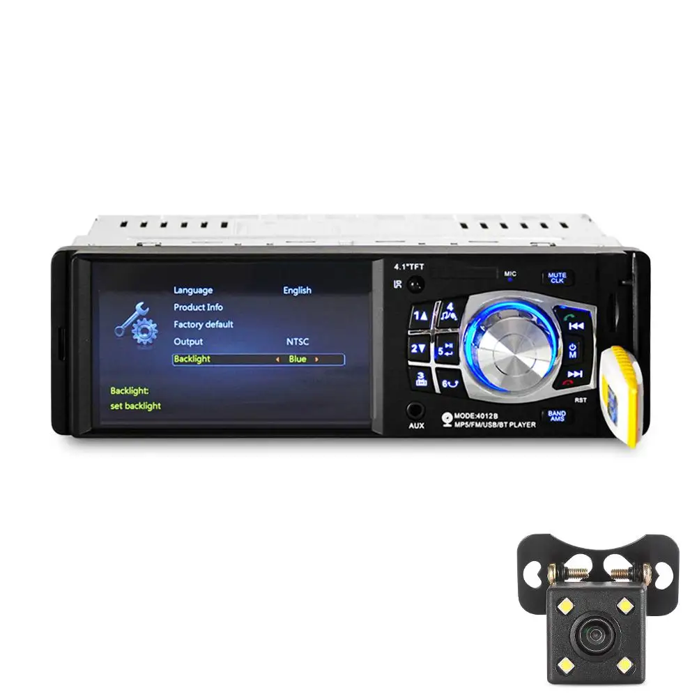 4012B 4.1-дюймовый Автомобиль-смонтированный аудио-видео плеер - Чёрный С камерой |