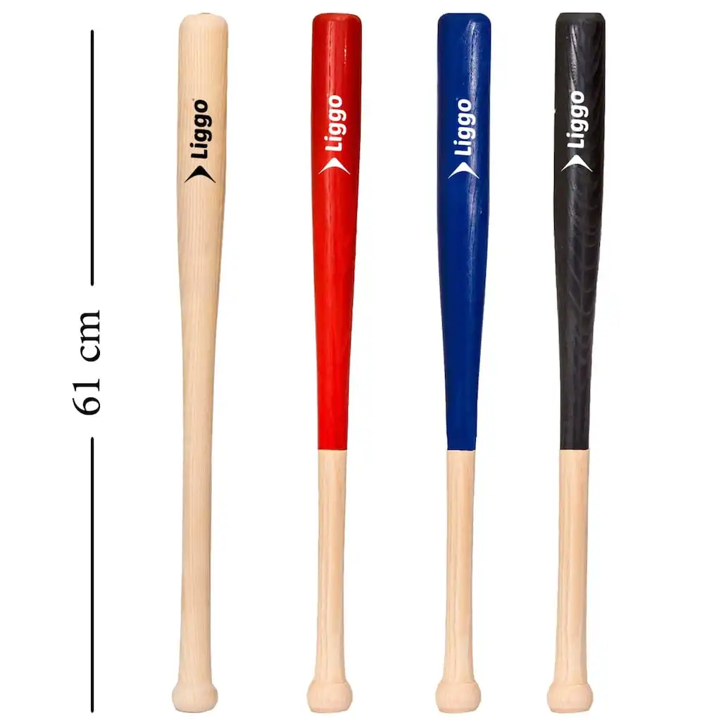 Бейсбольная летучая мышь 61 см пепельная деревянная небьющаяся бейсбольная