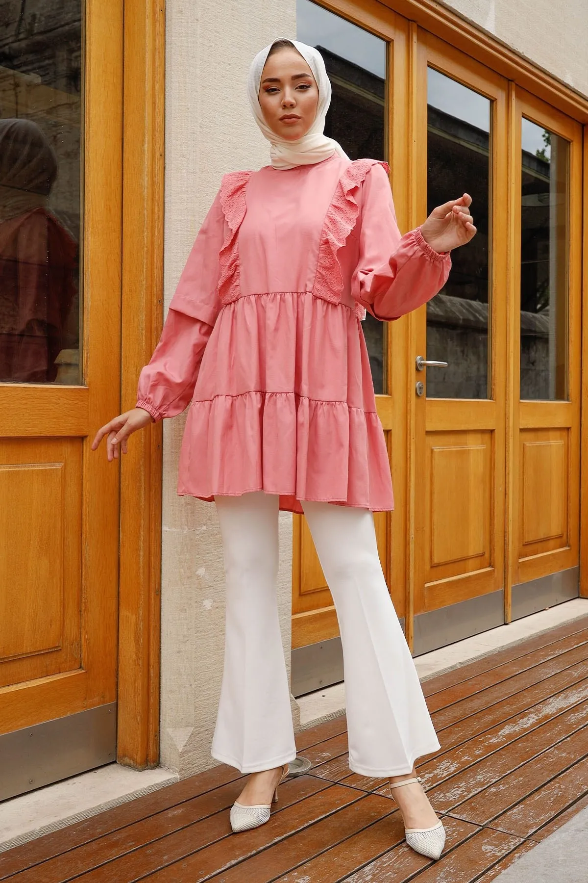 

Women Tops Tunique Long Femme Musulmane Summer Camisas Hijabi Islamic Cloth Abaya Robe Muslim فساتين نسائيه Lantern Sleeve
