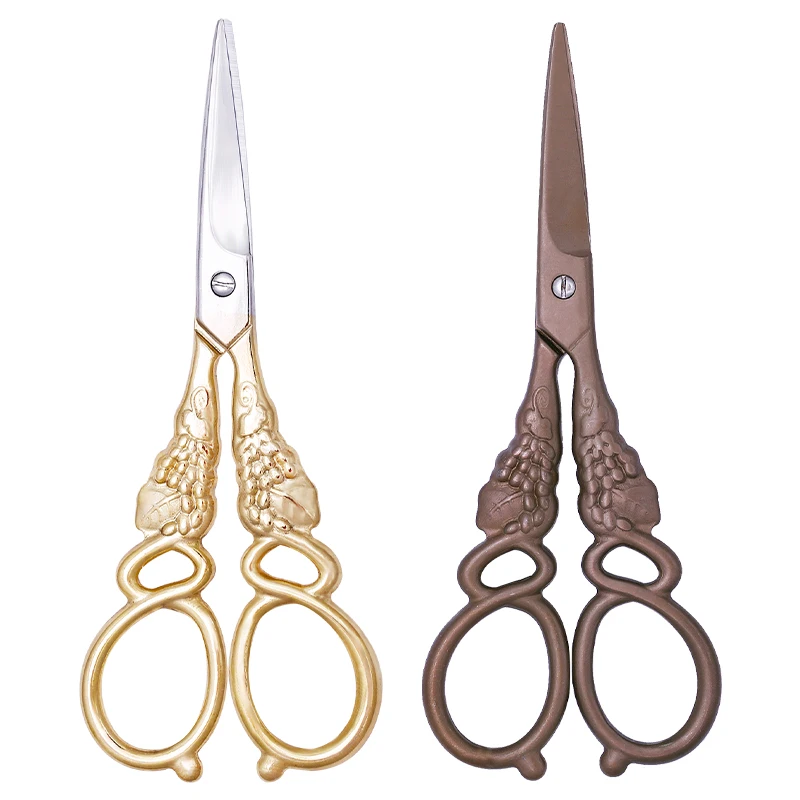 

SHWAKK Stainless Steel Retro Embroidery Tailor Scissors For Sewing DIY Craft Needlework Cutting Scissor Fabric Dressmaker Shears