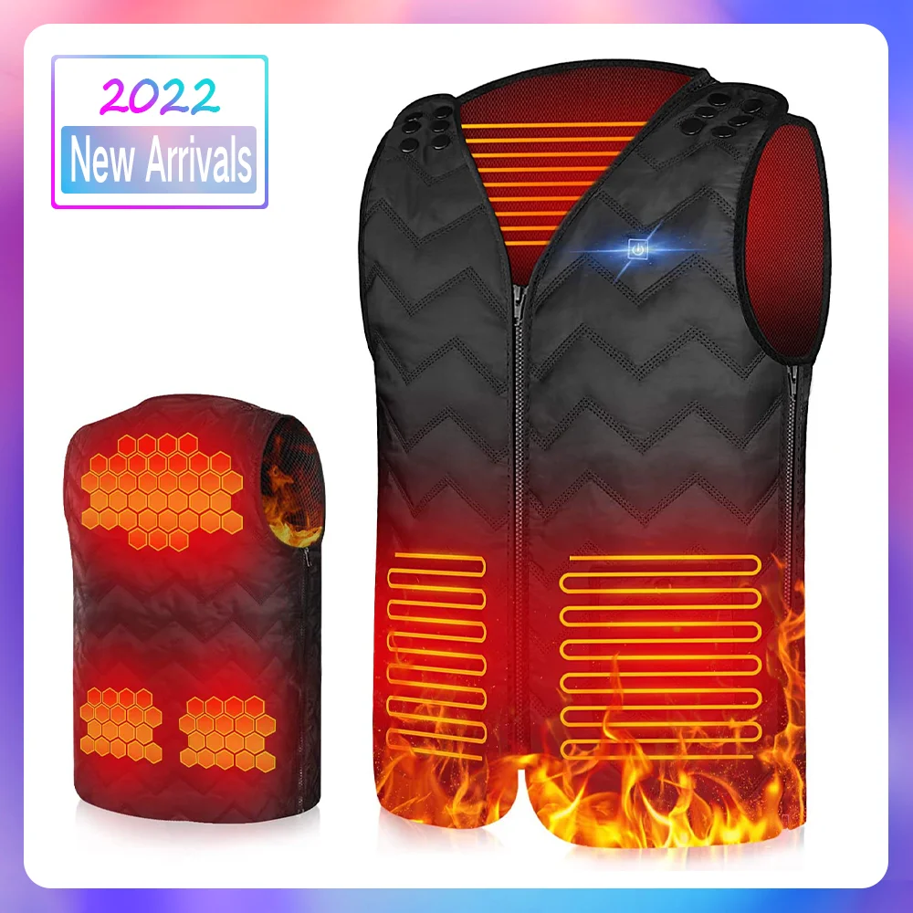 

RODICOCO Heating Vest Heated Jacket Mens Women Thermal Clothing Hunting Vest Winter Sports Camping Hiking Hunting Heating Jacket